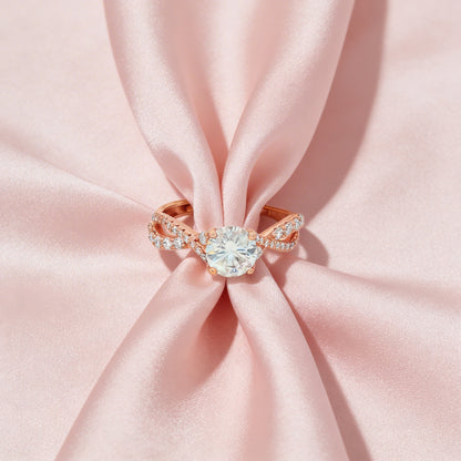 Twisted Elegance Diamond Ring
