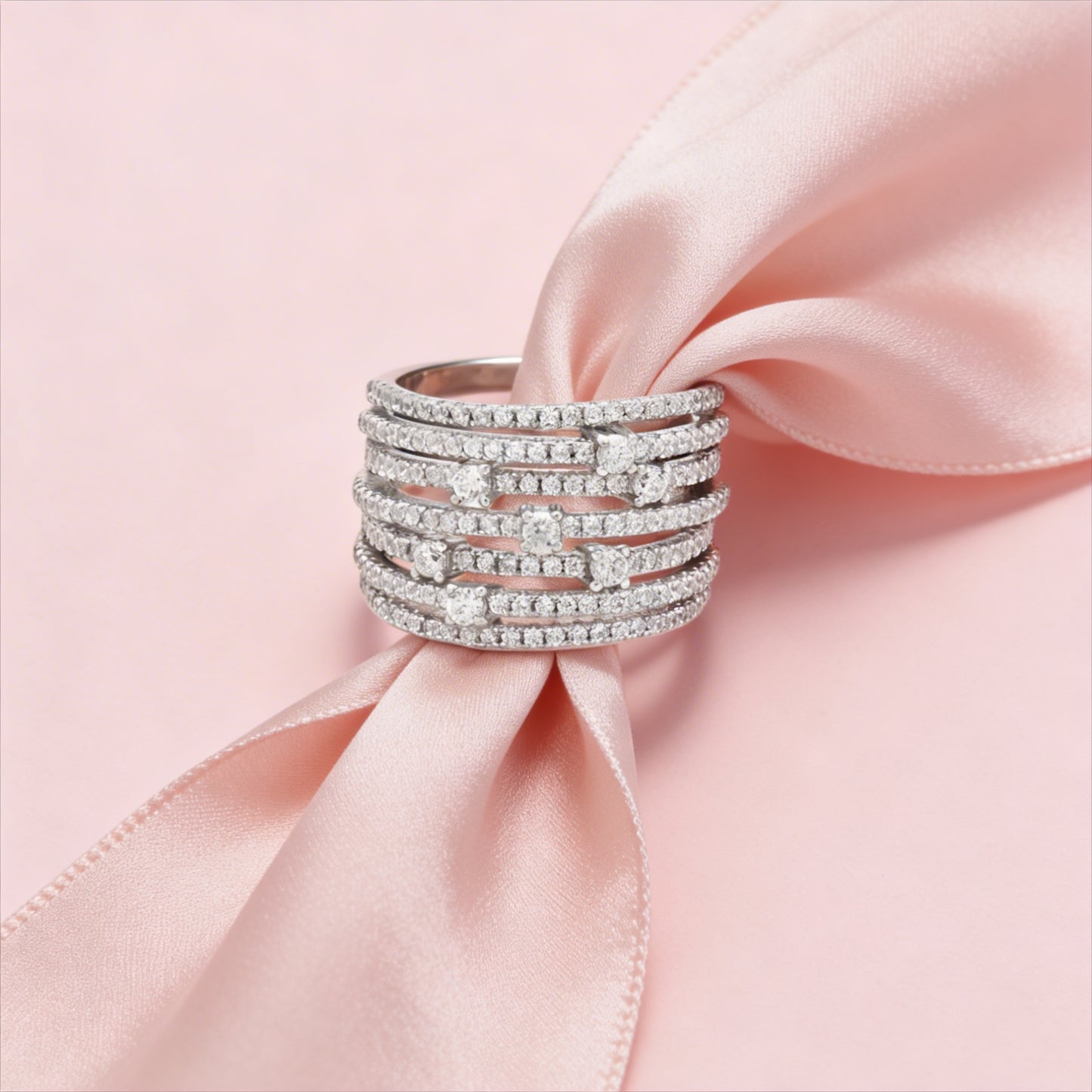 Celestial Layers Diamond Ring