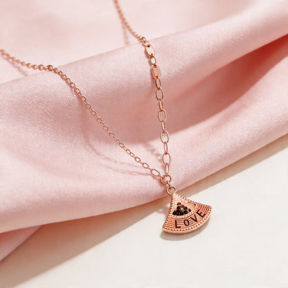 Rosé Love Fan Pendant