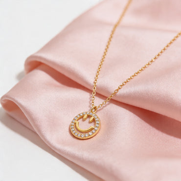 Golden Joy Smile Pendant
