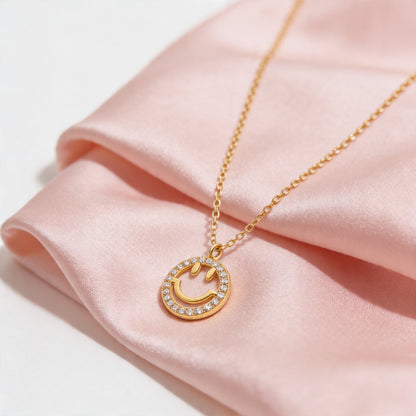 Golden Joy Smile Pendant