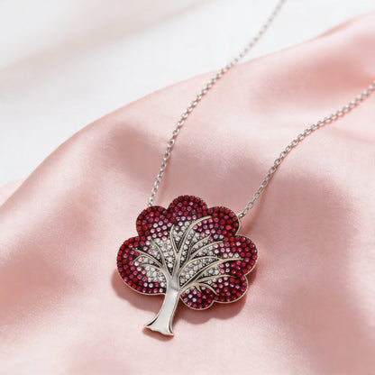 Blossoming Radiance Tree Pendant