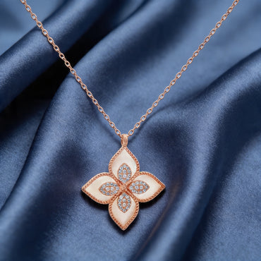 Blush Bloom Floral Pendant