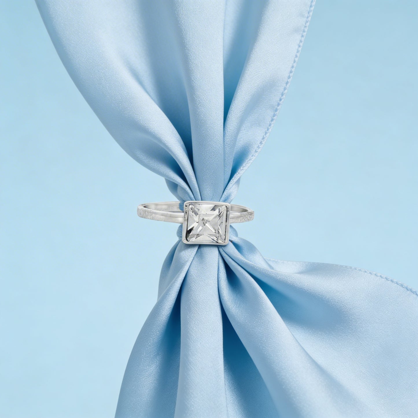 Prism Square Solitaire Ring