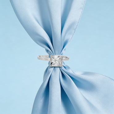 Prism Square Solitaire Ring
