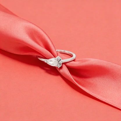 Ethereal Dewdrop Diamond Ring