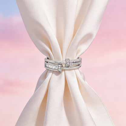 Dual Knot Elegance Ring