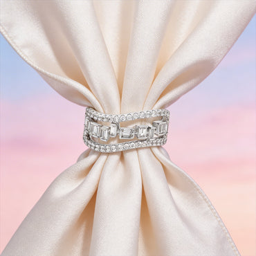 Ethereal Wave Diamond Band
