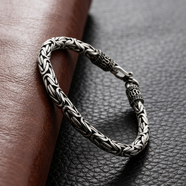 Heritage Link Oxidized Bracelet