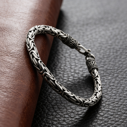 Heritage Link Oxidized Bracelet