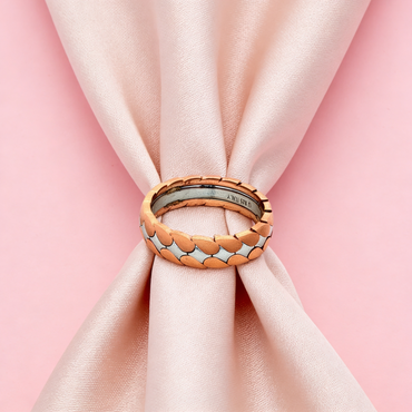 Petal Mosaic Dual-Tone Ring