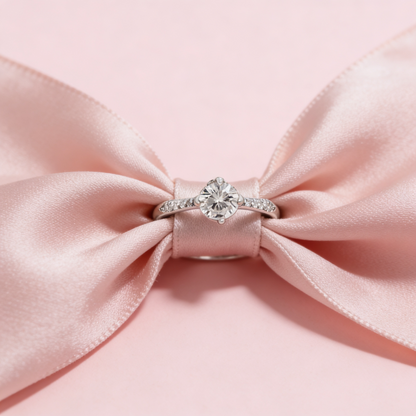 Classic Solitaire Spark Ring
