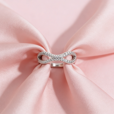 Infinity Wave Diamond Ring