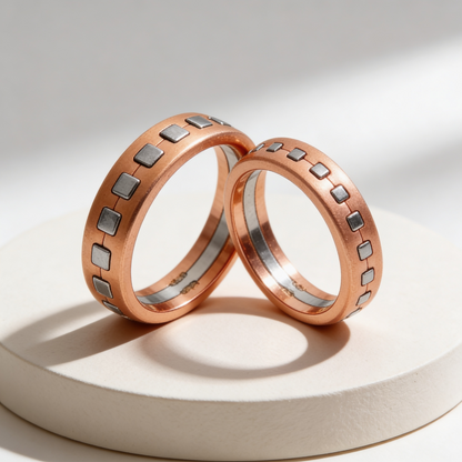 Modern Mosaic Couple Bands