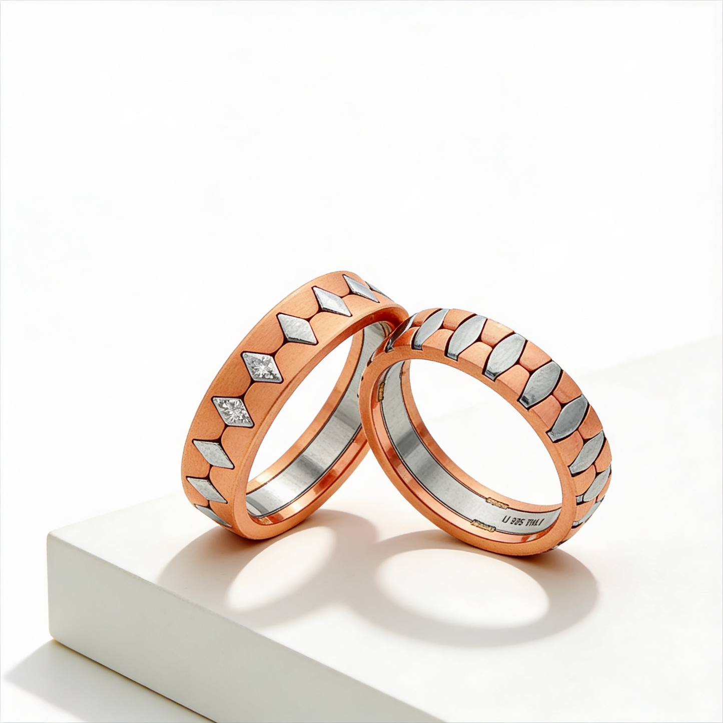 Dual-Tone Geometric Couple Rings