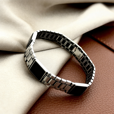 Midnight Steel Link Bracelet