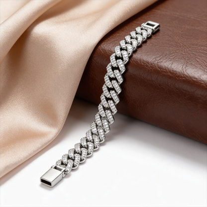 Iced Cuban Link Men’s Bracelet