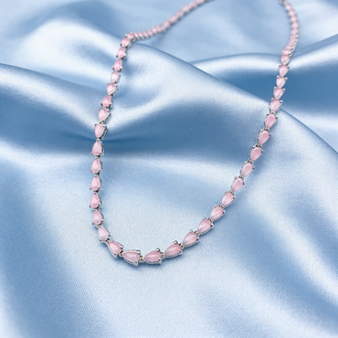 Pink Marquise Gemstone Chain