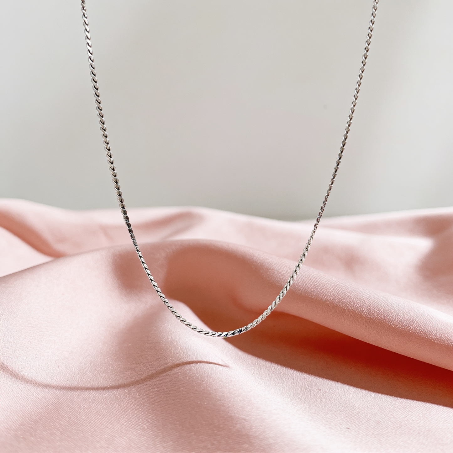 Silver Twisted Rope Chain