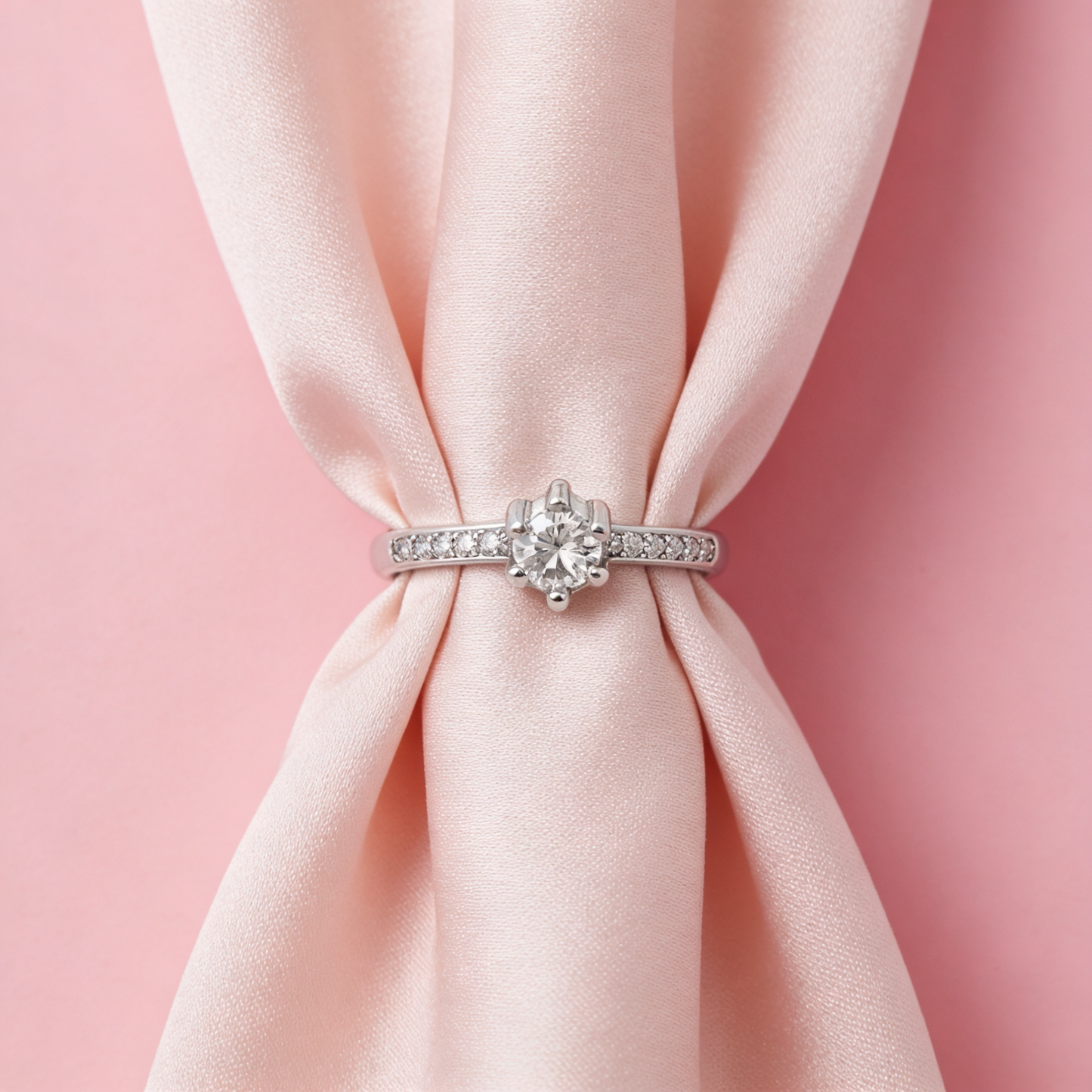 Classic Spark Solitaire Ring