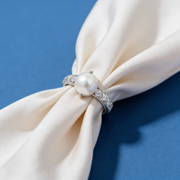 Elegant Pearl Spark Ring