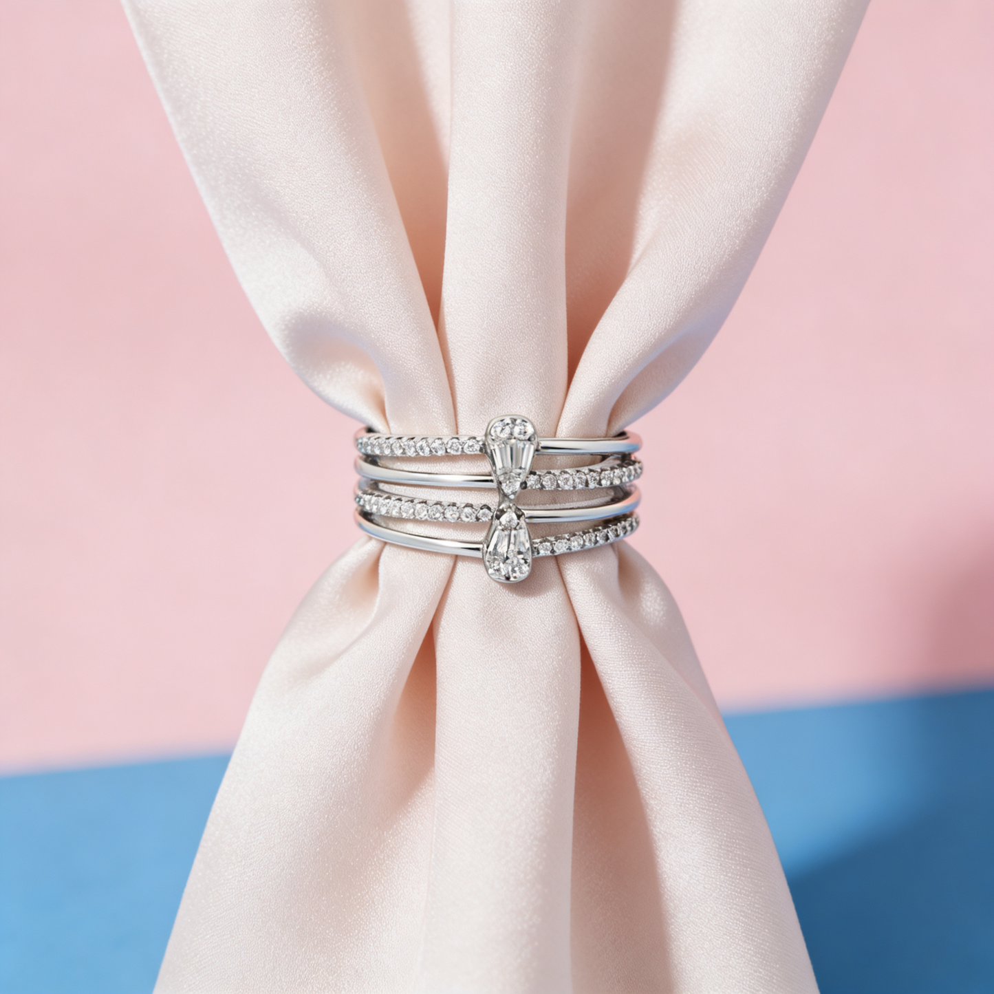 Elegant Multi-Layer Adjustable Ring