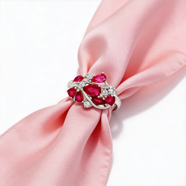 Ruby Bloom Statement Ring