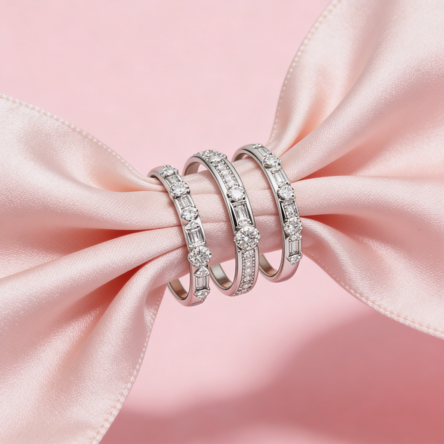Elegant Triple Stack Ring Set