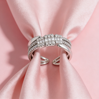 Twisted Spark Open Ring