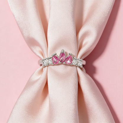 Pink Crown Blossom Ring