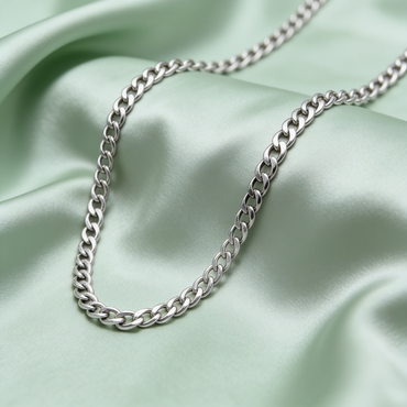 Classic Silver Curb Chain