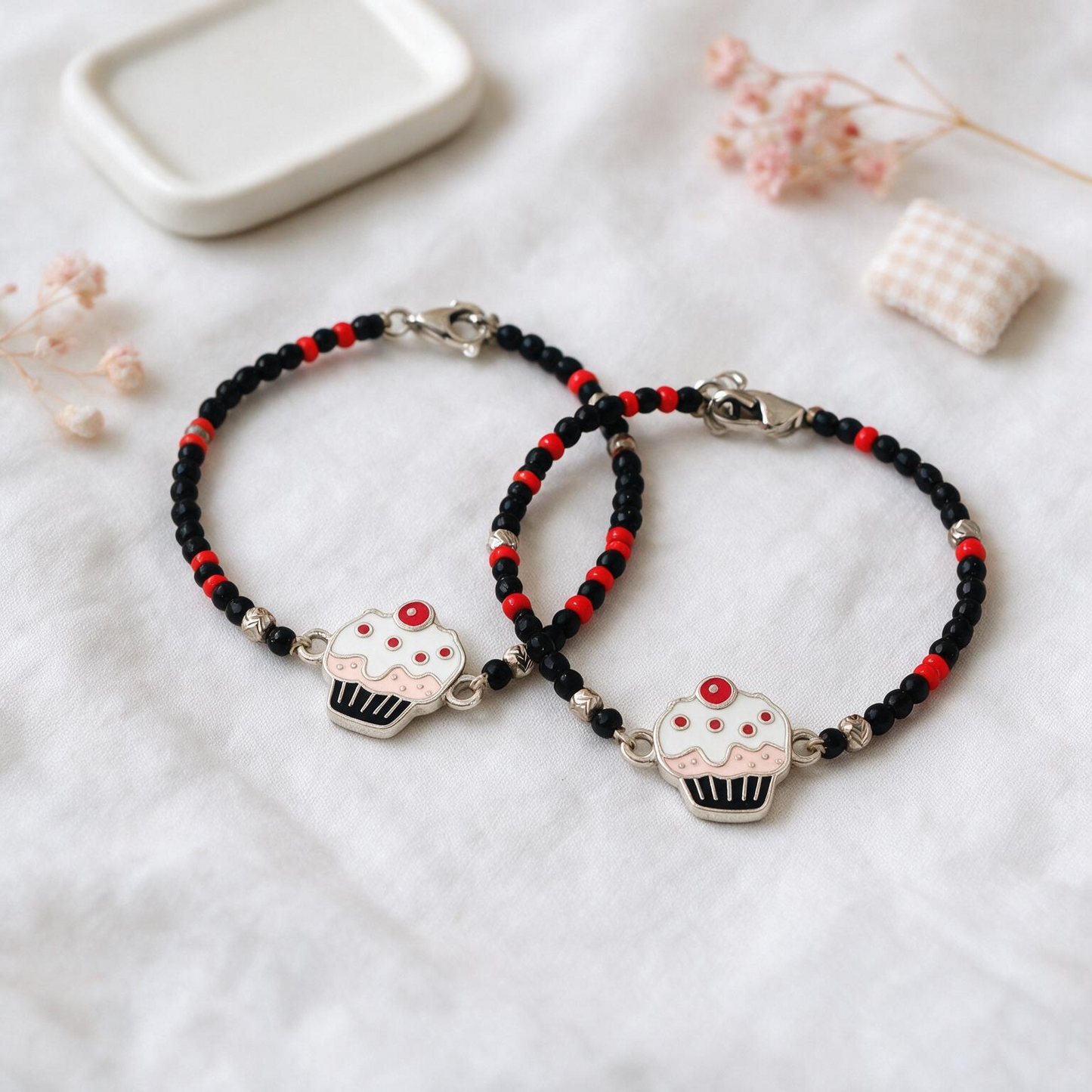 925 Sterling Silver Kids Nazariya Bracelet Pair
