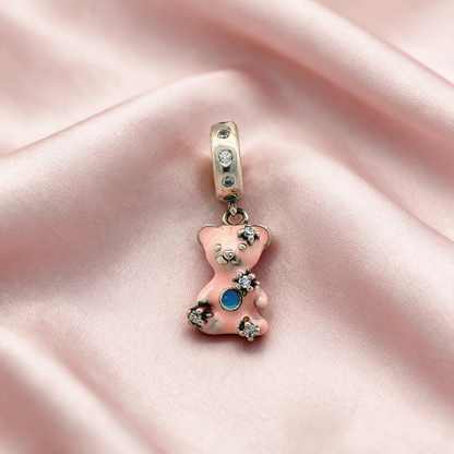 Pink Teddy Bear Charm