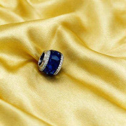 Royal Blue Enamel Charm