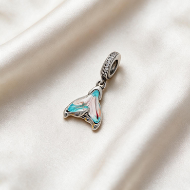 Blue & Pink Enamel Dress Charm