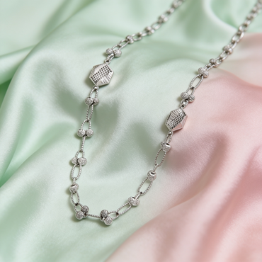 Geometric Beaded Designer Chain