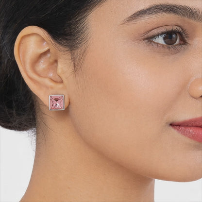 Blush Prism Stud Earrings