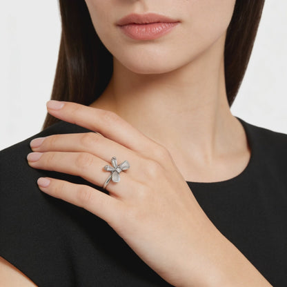 Petal Poise Open Ring