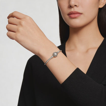 Pandora sterling silver bangle bracelet