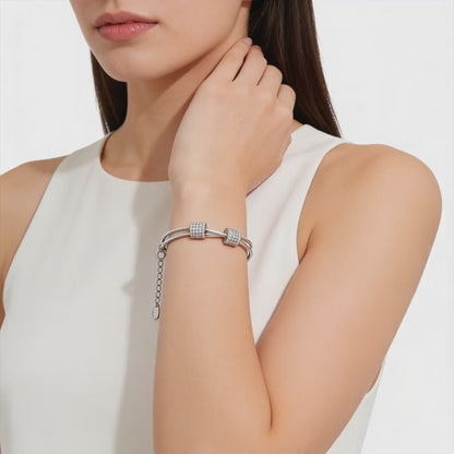 Shimmer Bead Duo Bracelet