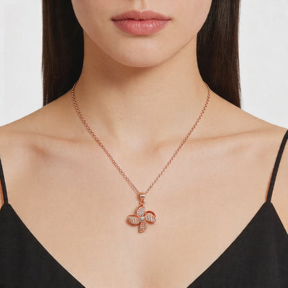 Flora Sparkle Pendant Necklace
