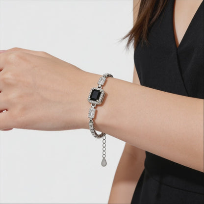 Midnight Stone Crystal Bracelet