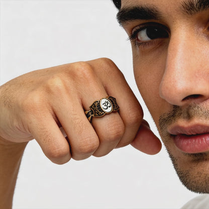 Om Sacred Aura Ring