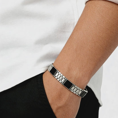 Midnight Steel Link Bracelet
