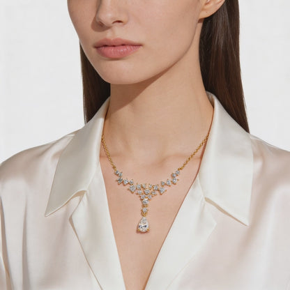 Celeste Drop Diamond Necklace