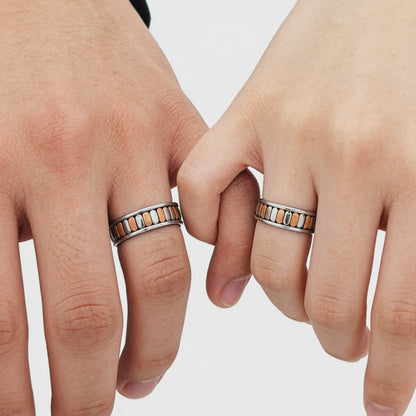 Dual-Tone Harmony Couple Rings