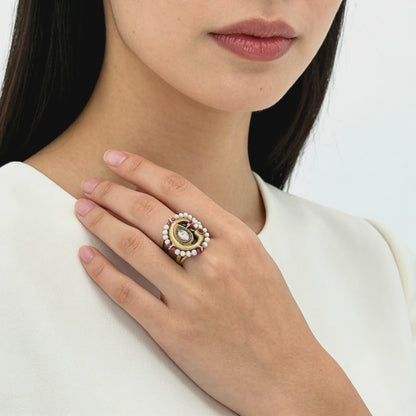 Antique Paisley Pearl Ring