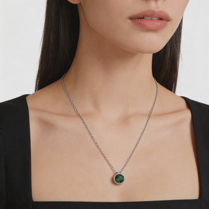 Elegant Emerald Glow Pendant