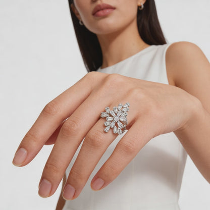 Radiant Burst Statement Ring
