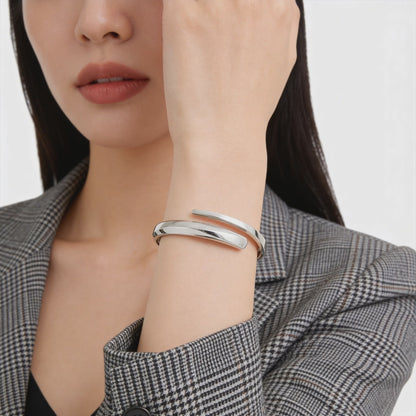 Infinity Curve Open Bracelet
